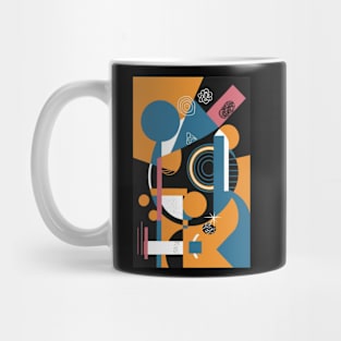 Abstract Geometric Colourful Artwork Design Mug